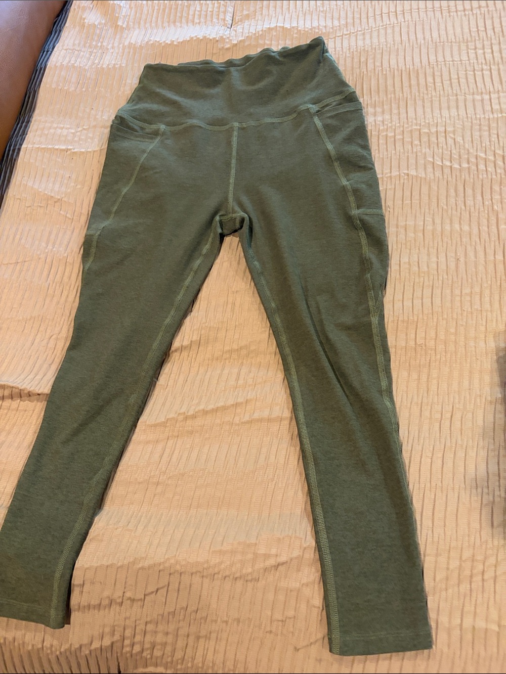 Beyond Yoga Olive High-Waist Leggings